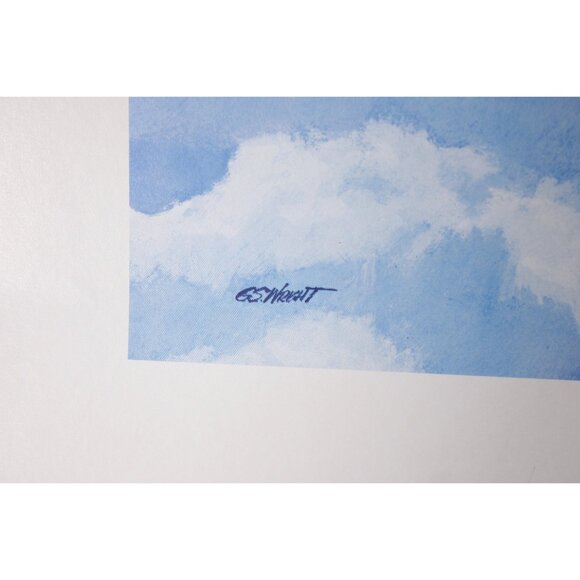 1960s Seaboard world Airlines Douglas DC-8F Fan Jet travel poster 16x20" by G.S. - Picture 3 of 5